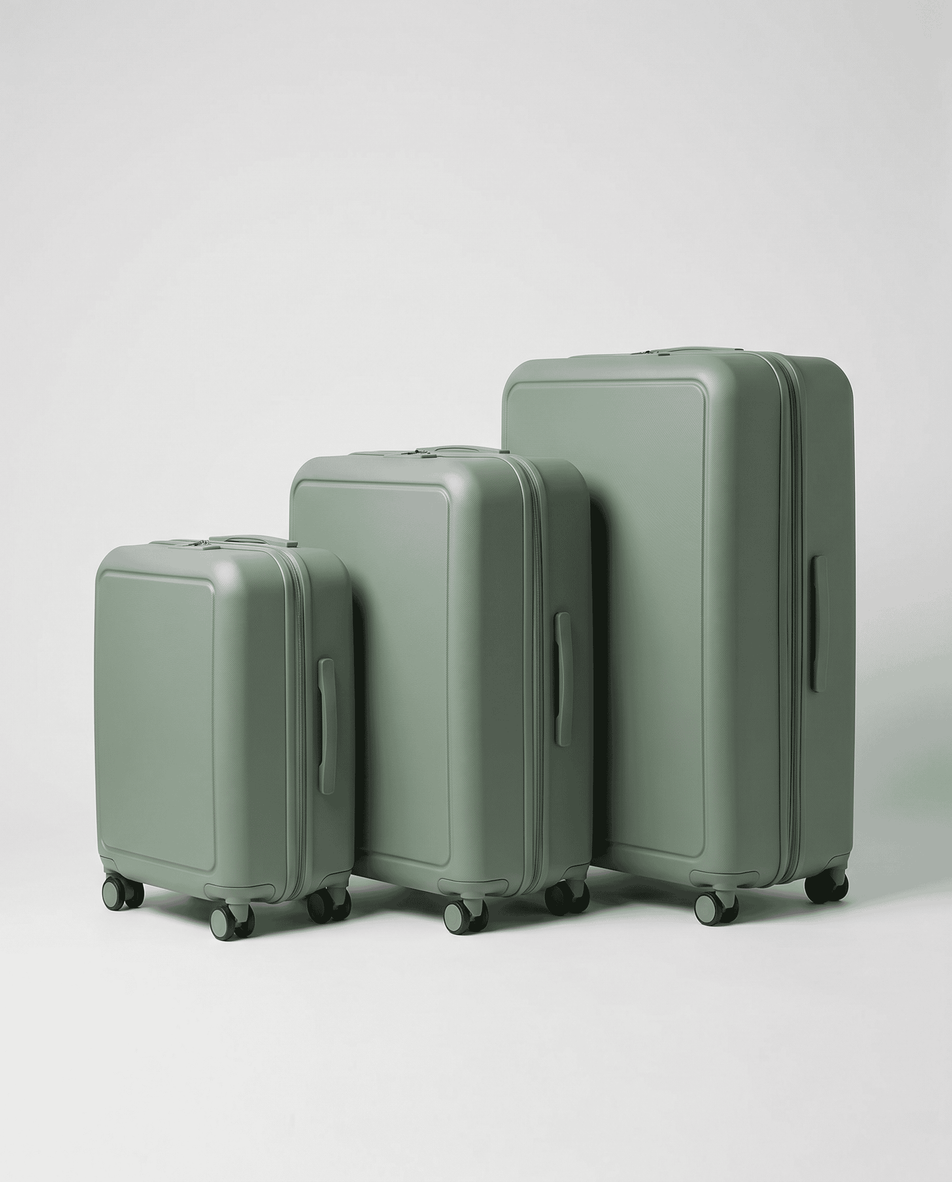 Suitcase delivery Seoul size guide comparing 20, 24 and 28 inch hard-shell suitcases