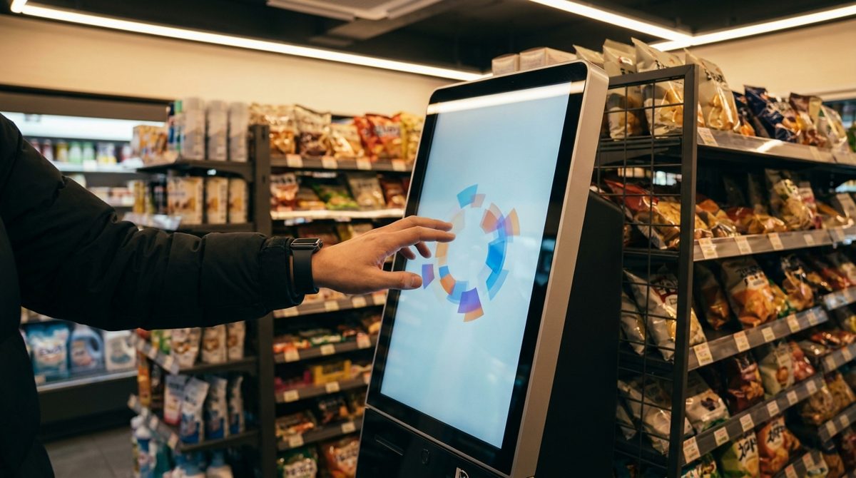 CU convenience store AI translation kiosk for foreign tourists