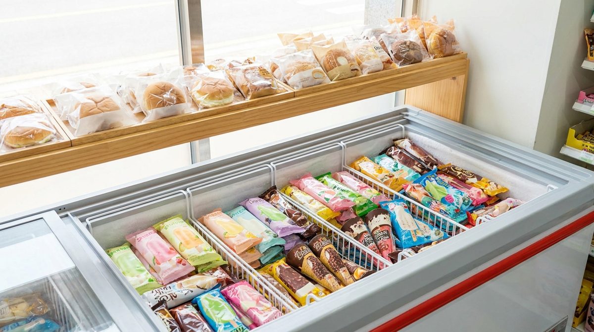 CU dessert and ice cream corner compared to GS25