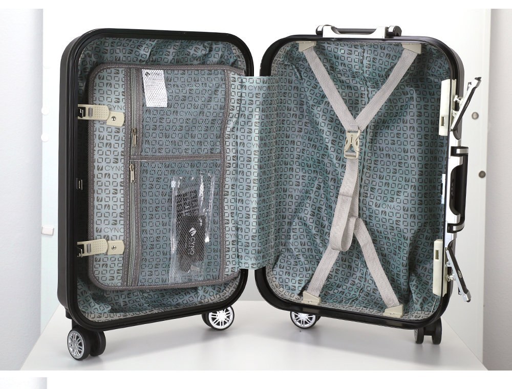 Organized interior with zip pocket and X straps