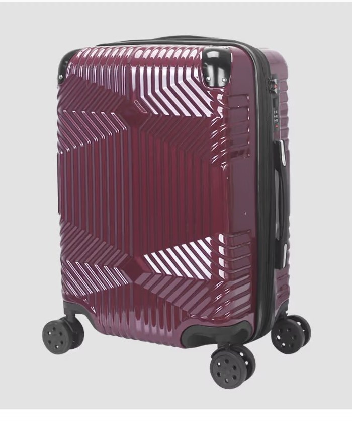 L.cate LHB046 hard carry-on in wine