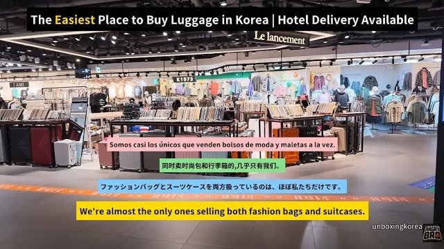 The Easiest Place to Buy Luggage in Korea — watch the video